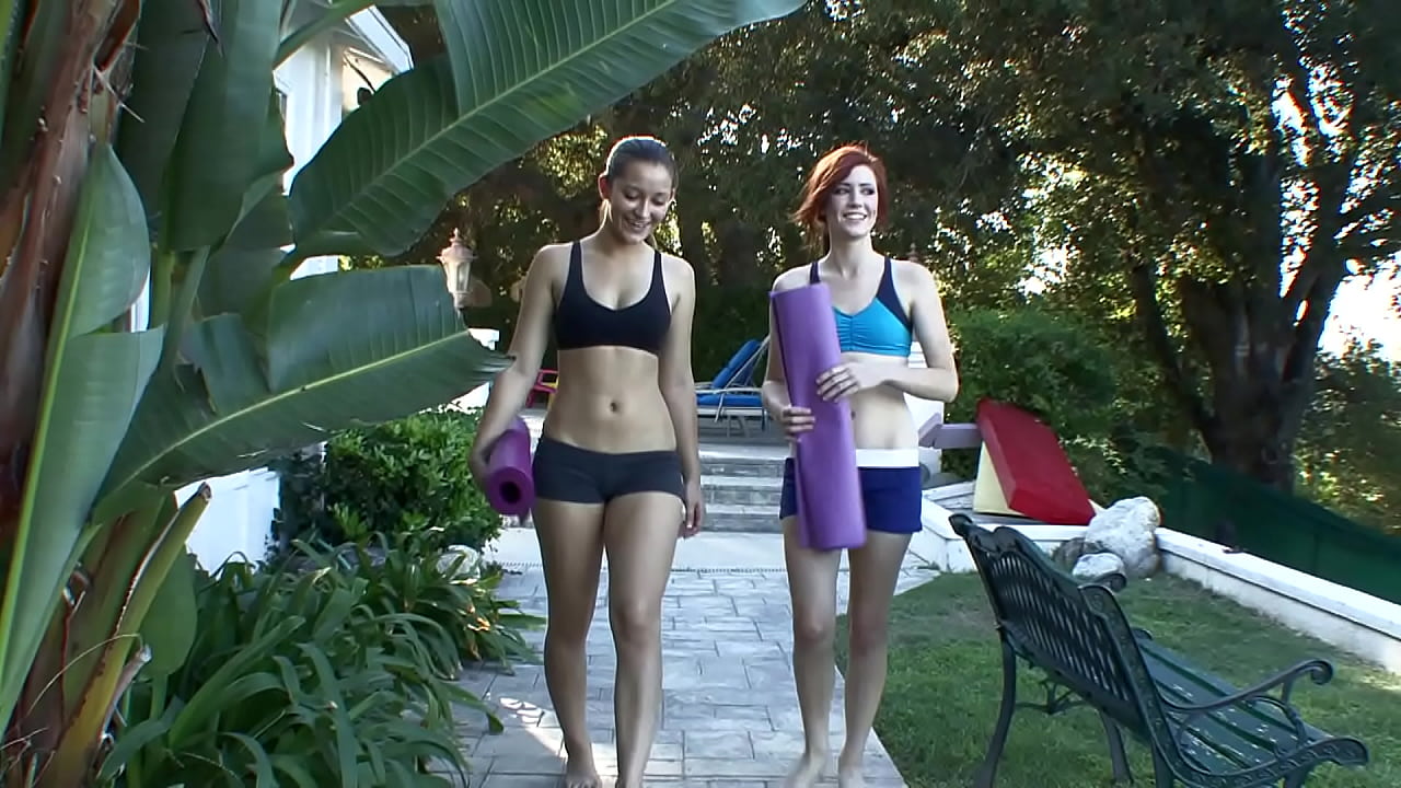 My lesbian yoga instructor make me cum with fingers and tongue