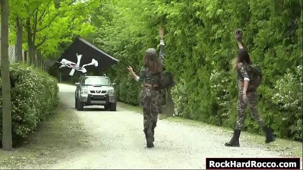 Two army teens ask the driver if they can s. one night in his house and the guy says yes.He let them stay and suddenly,they get horny and start licking each others pussy.The guy caught them,instead of getting mad he fuck their pussies one by one.