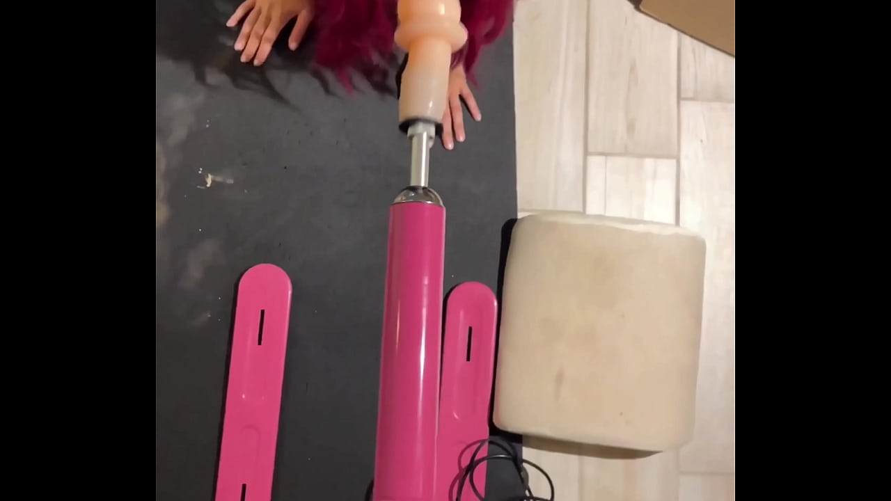My Sex Machine fucks Deep Throat with Huge Dildo Teen Cat Girl, Sucking sex toy Hardcore Fetish Blowjob