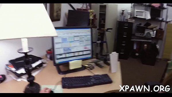 Girl is having sex in shop