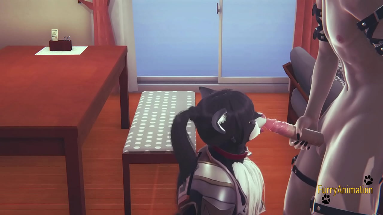 Genshin Impact Furry - Zhongli Cat suck a dick with Point Of View  (Uncensored)