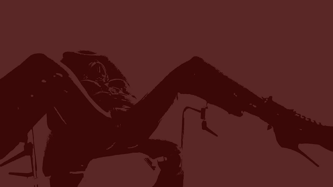 BDSM Red Black Latex Rubber Bound 11DeadFace