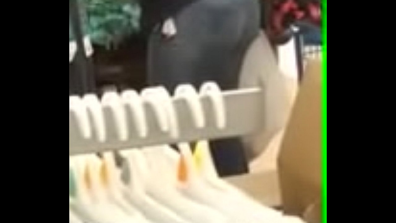 Employee candid tight jeans