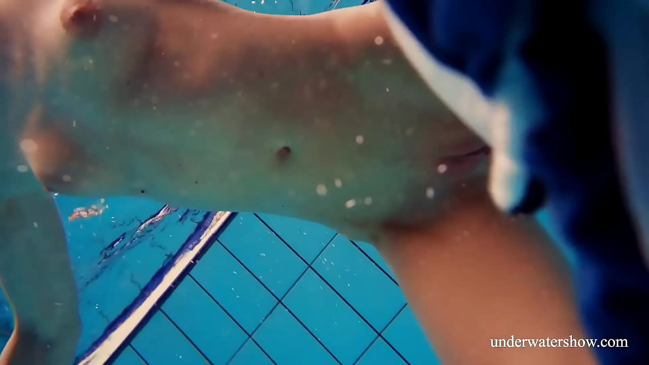 Russian hottest girl blonde small tits Avenna swimming