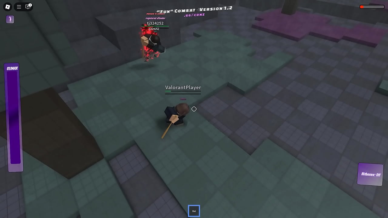 Getting fucked by random guys in Fun Combat