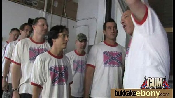 Hot ebony chick love gangbang interracial 7