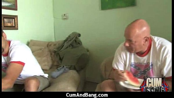 Ebony fucked by a group of white dicks in gangbang 20