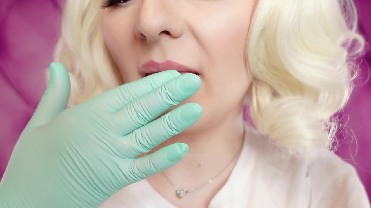ASMR: 2 layers of colorful nitrile medical gloves