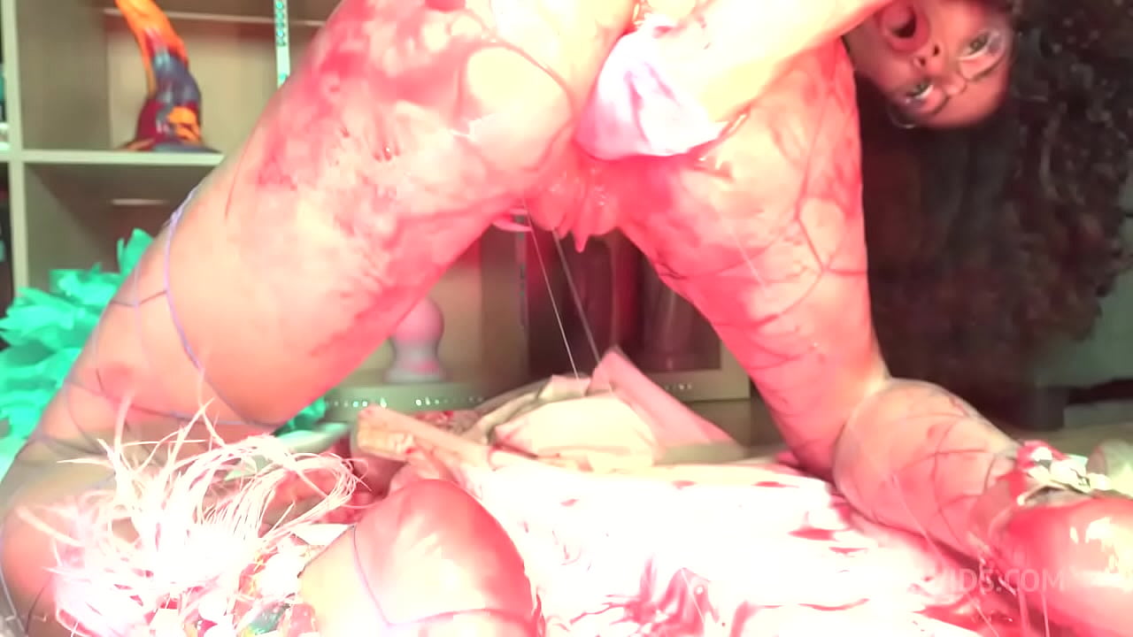 Slime It - 21 inch (55 cm)Toy Full Deep Anal Action With Slime and Extremely Pumped Pussy Fisting.