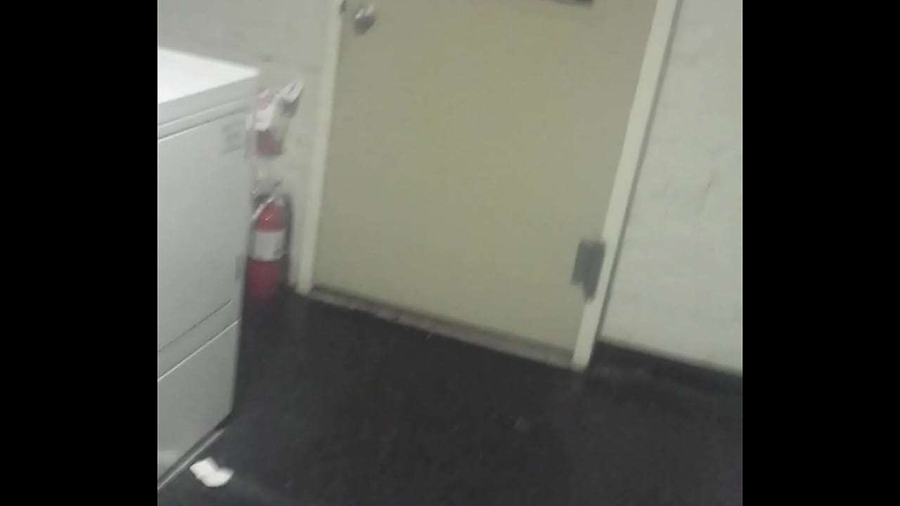 in the apartment laundry room beating my dick & nutting