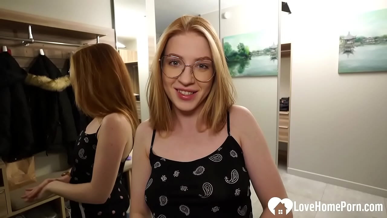 Hottie in black lingerie made me stiff hard