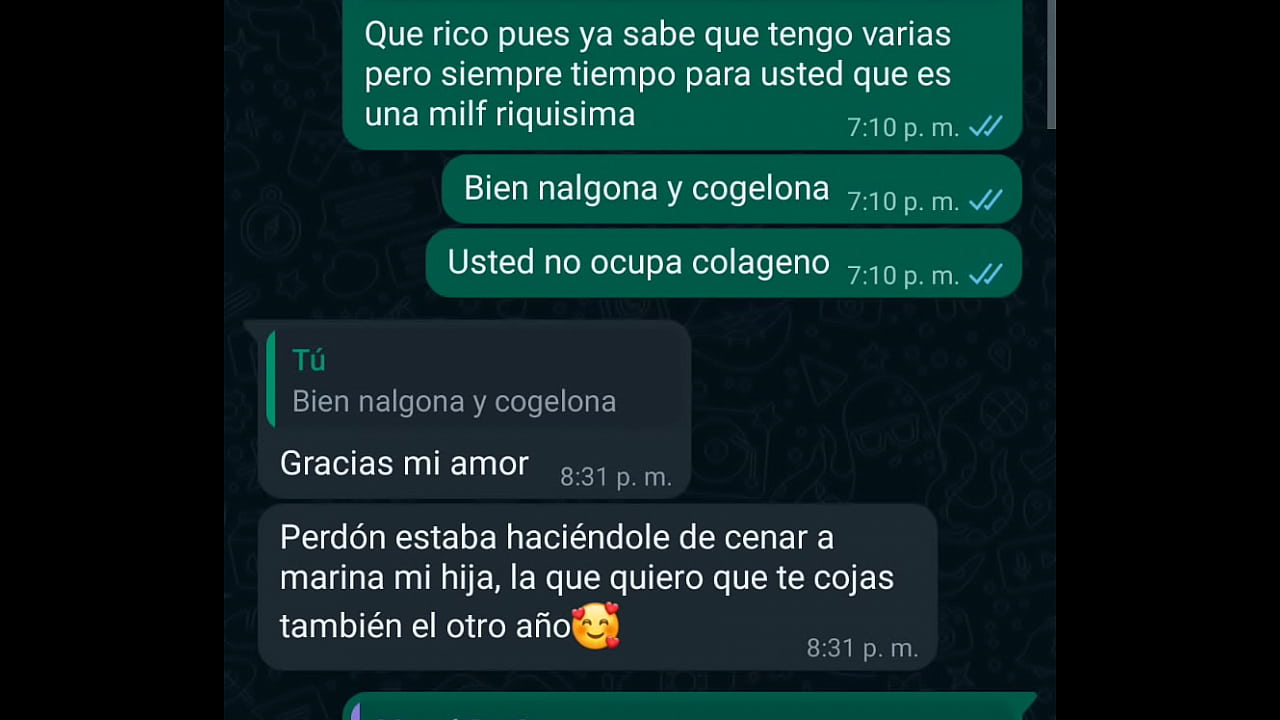 CHAT CON LA DO&Ntilde;A DE MI COMPA OSCAR