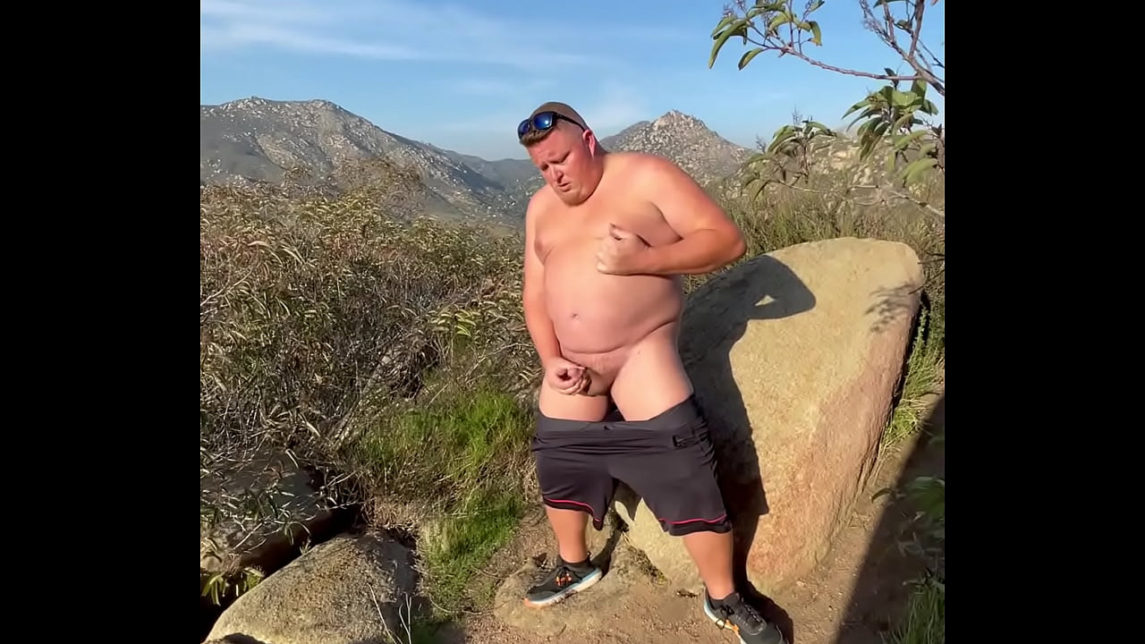 Catching daddy on the trail