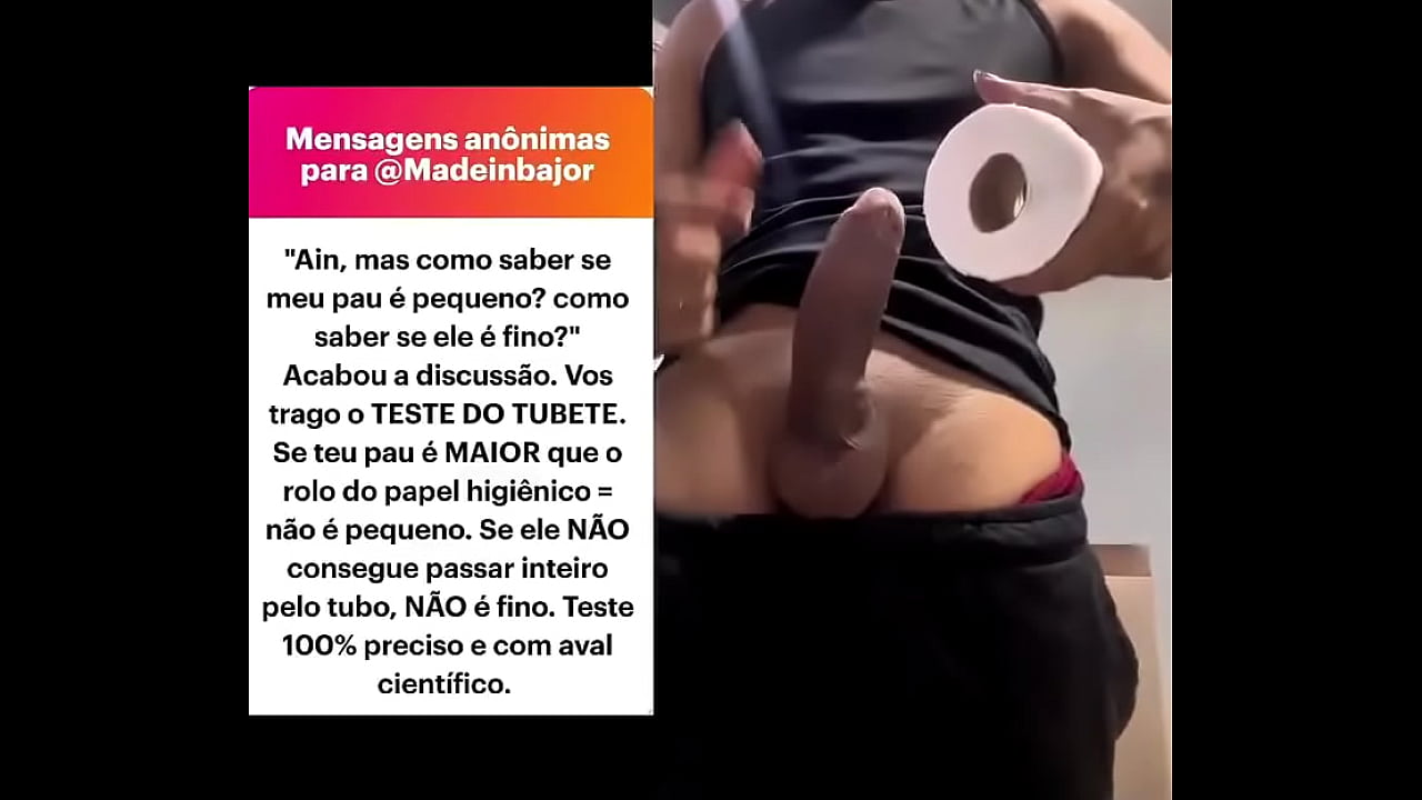 concordam com o TESTE DO TUBETE?sim eu tinha que testar, valeu madeinbajor pela sugest&atilde;o