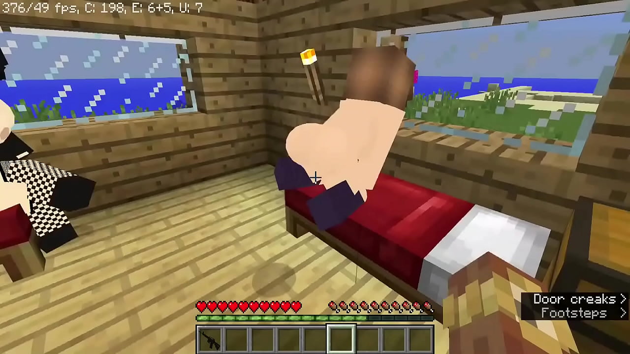 G&oacute;tica dando no minecraft