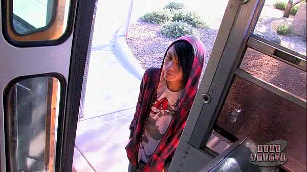 Emo twink barebacked in schoolbus