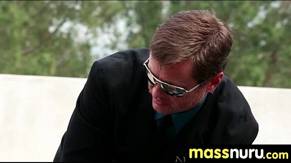 slippery nuru massage for lucky dude 24