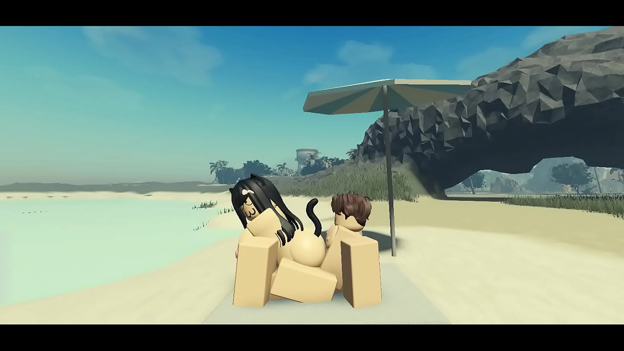 Sexy time with my catgirl best friend on a Beach Condo in Roblox game