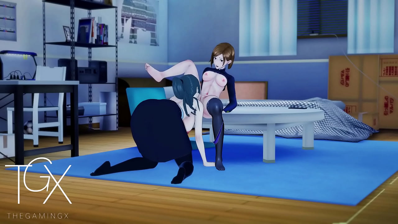 Anime Gaming Nobara and Maki Sex Lesbian Jujutsu Hentai Yuri