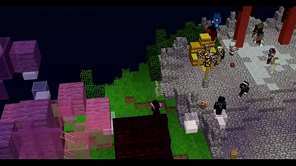 en maincra brincando por una mamada con  zongz d linkinpark