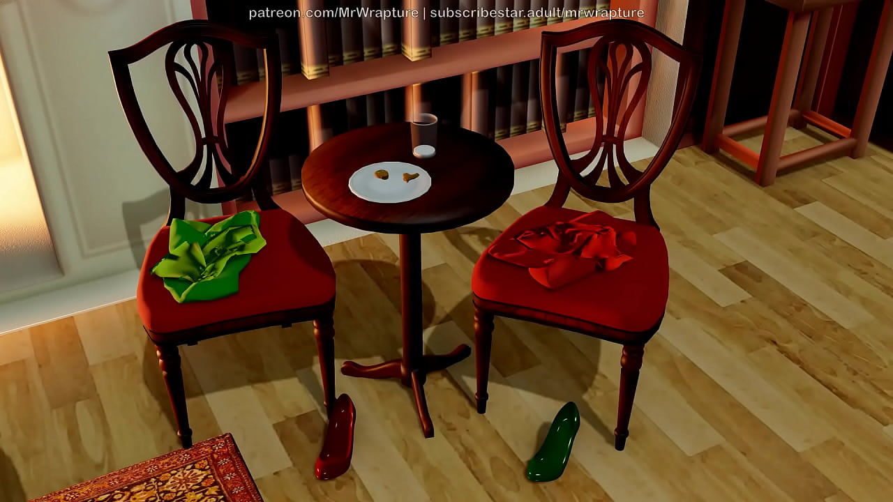 Wrapped and Hung By The Chimney (Lez BDSM Video)