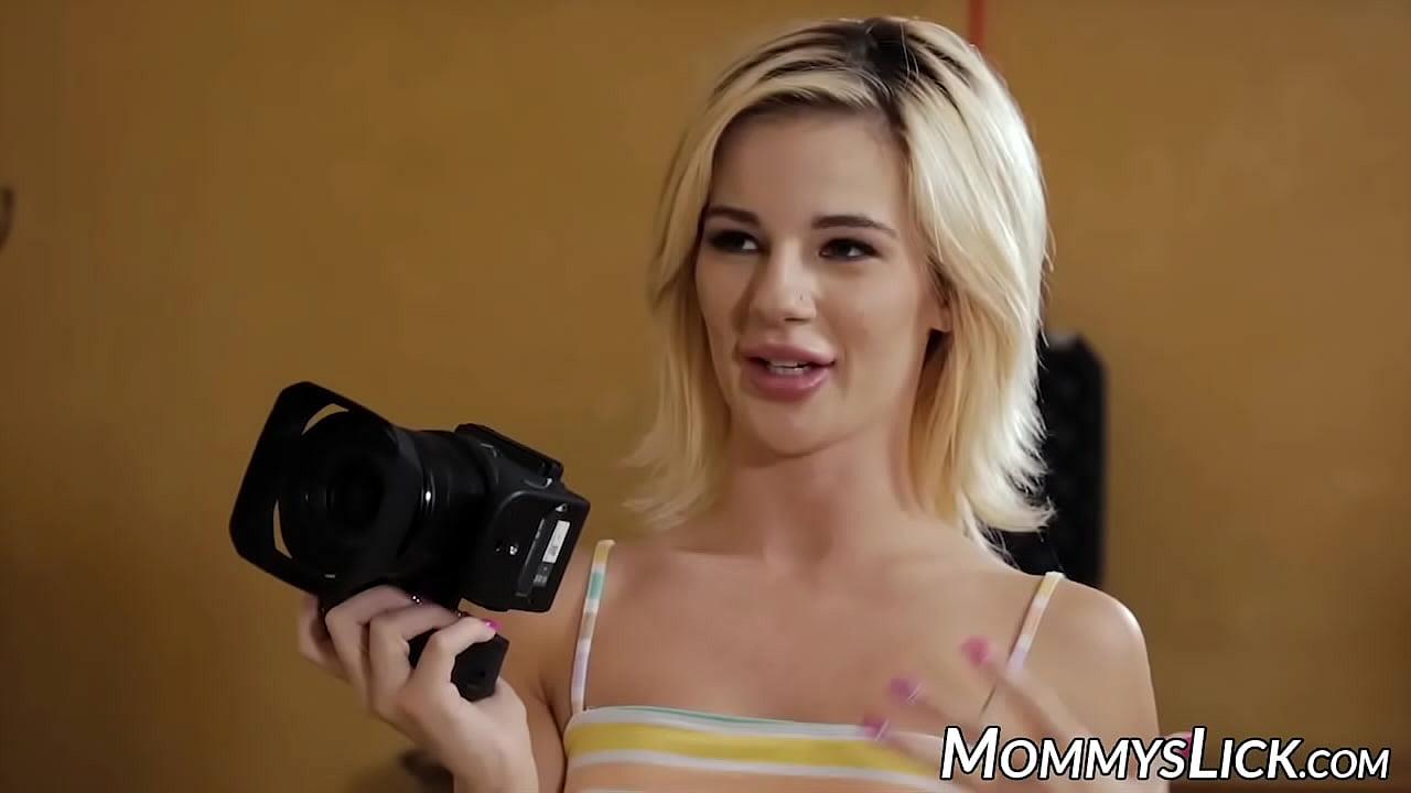 Slutty MILF did a boob surgery, but before her husband, she lets her daughter suck them and play.