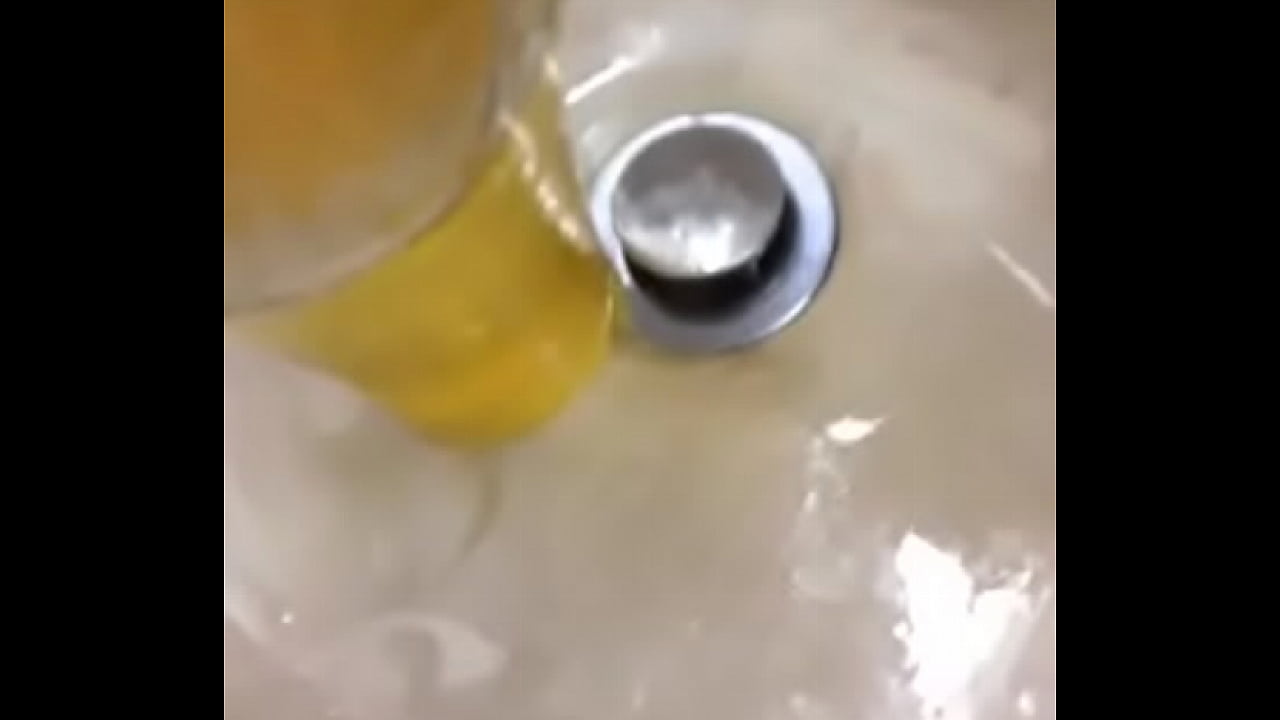 Pissing in a glass