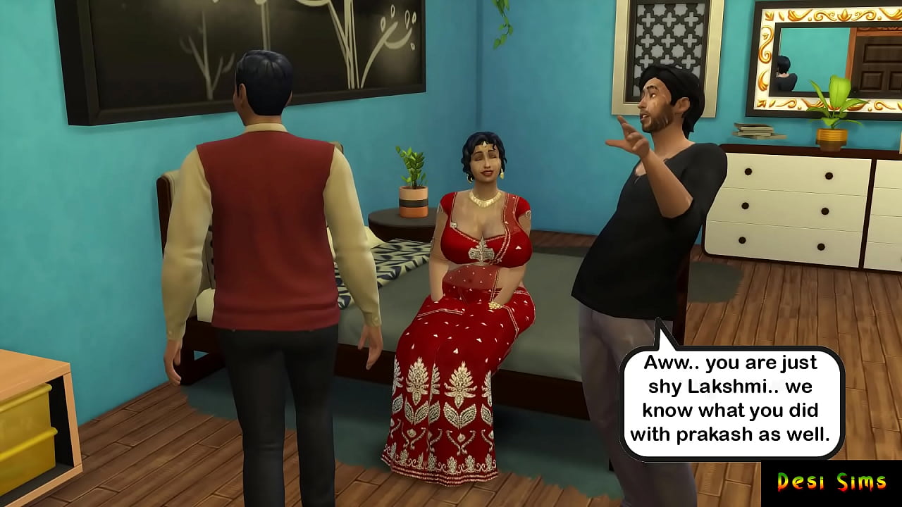 Indian busty old aunty got double fucked by her husband