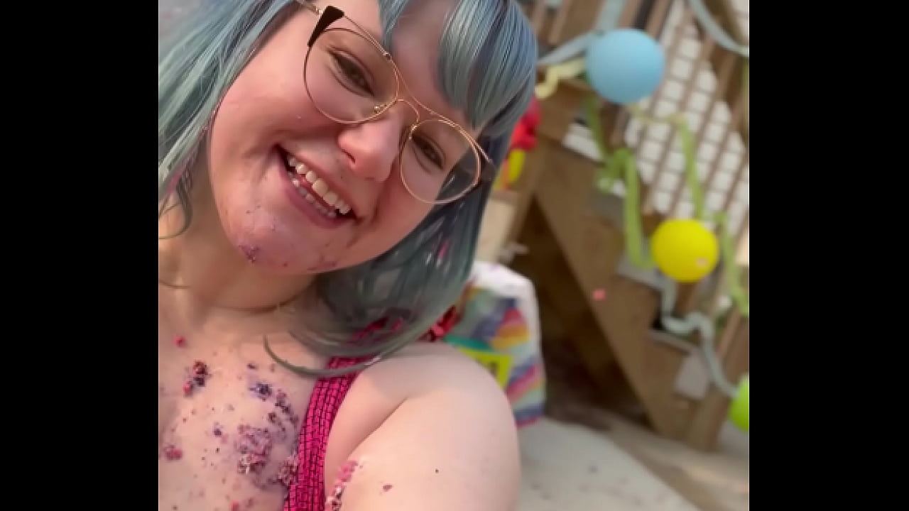 Joan Day birthday cake fun and hose down