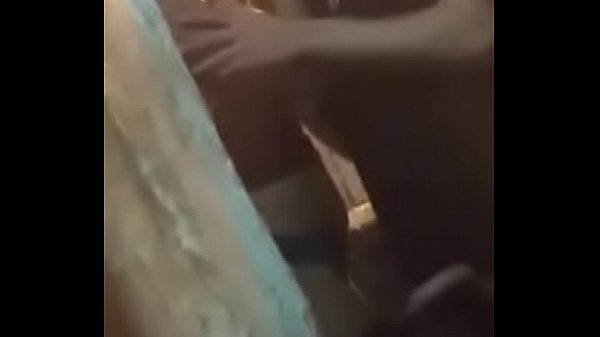 Hung boy fucks girl behind bar