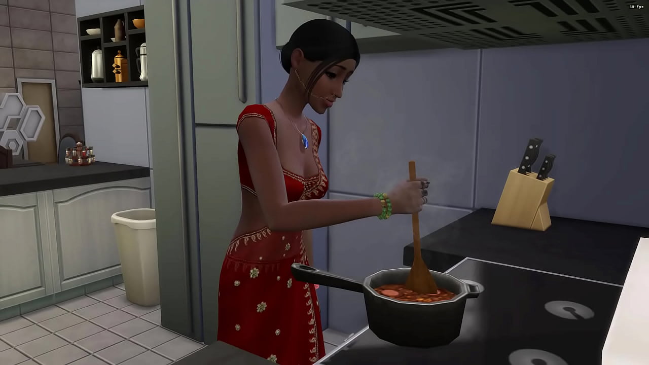 Indian stepmother goes to her stepson's room to apologize for arguing with him because he caught him masturbating - india creampie