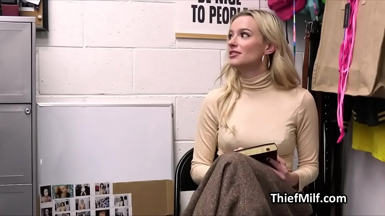 Lonely milf tries to steal a dildo but ends up fucked