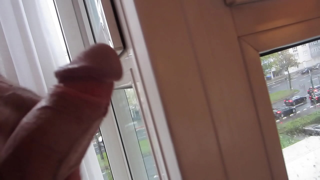 Exhibitionist in front of hotel window in Germany