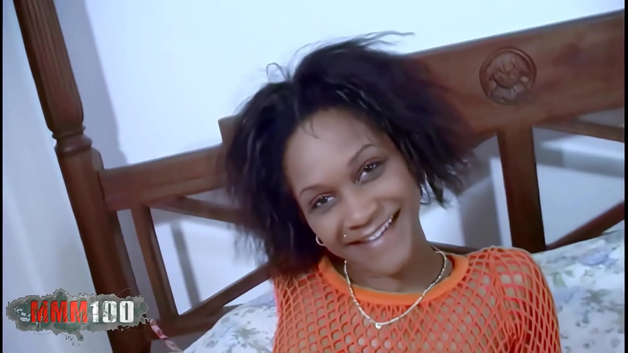 Anal fuck on the bed with Shania, a delicious little French black girl