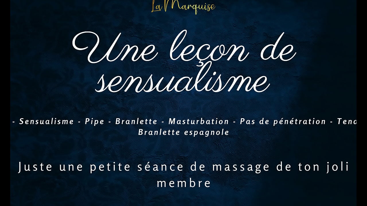 Une le&ccedil;on de sensualisme - french audio solo gentle handjob praises