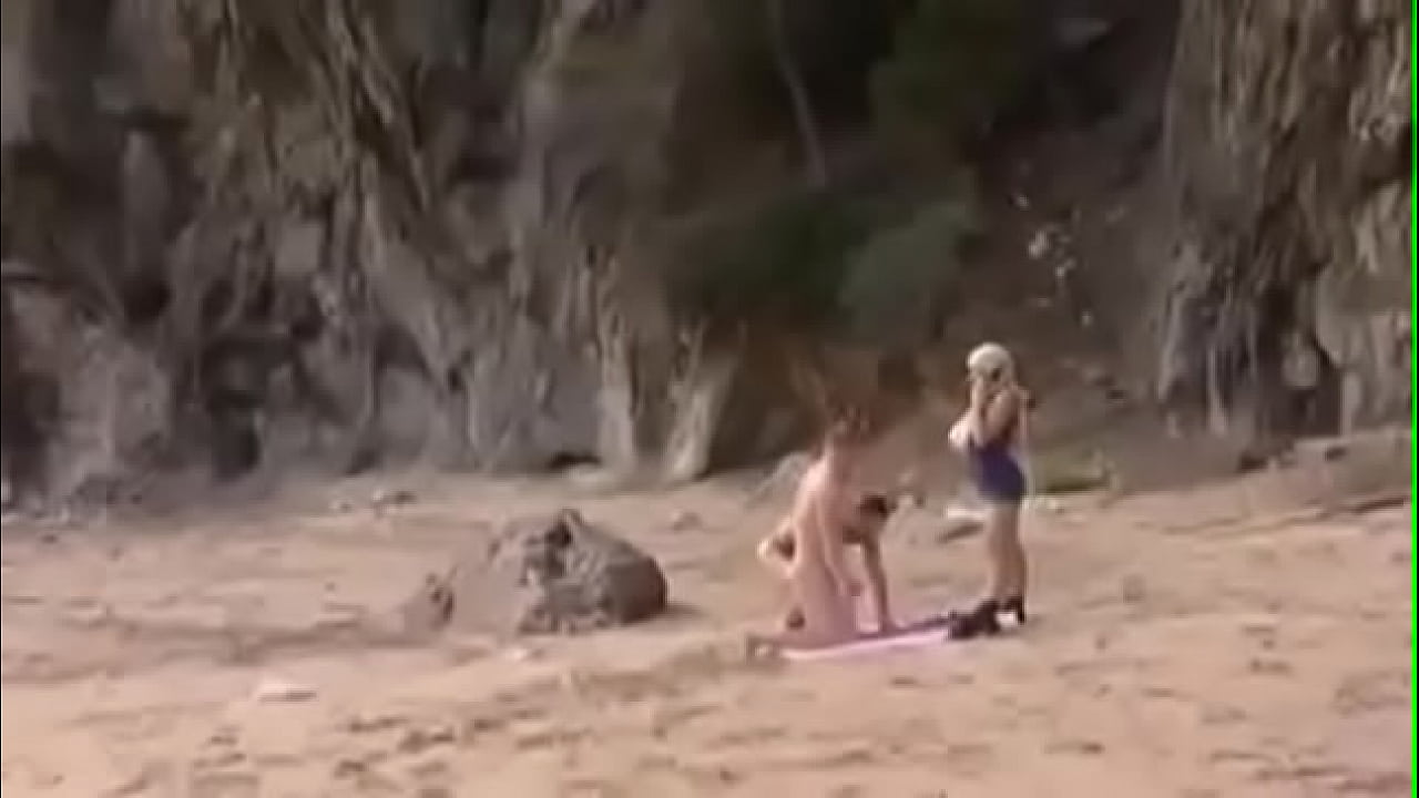 Threesome On Beach