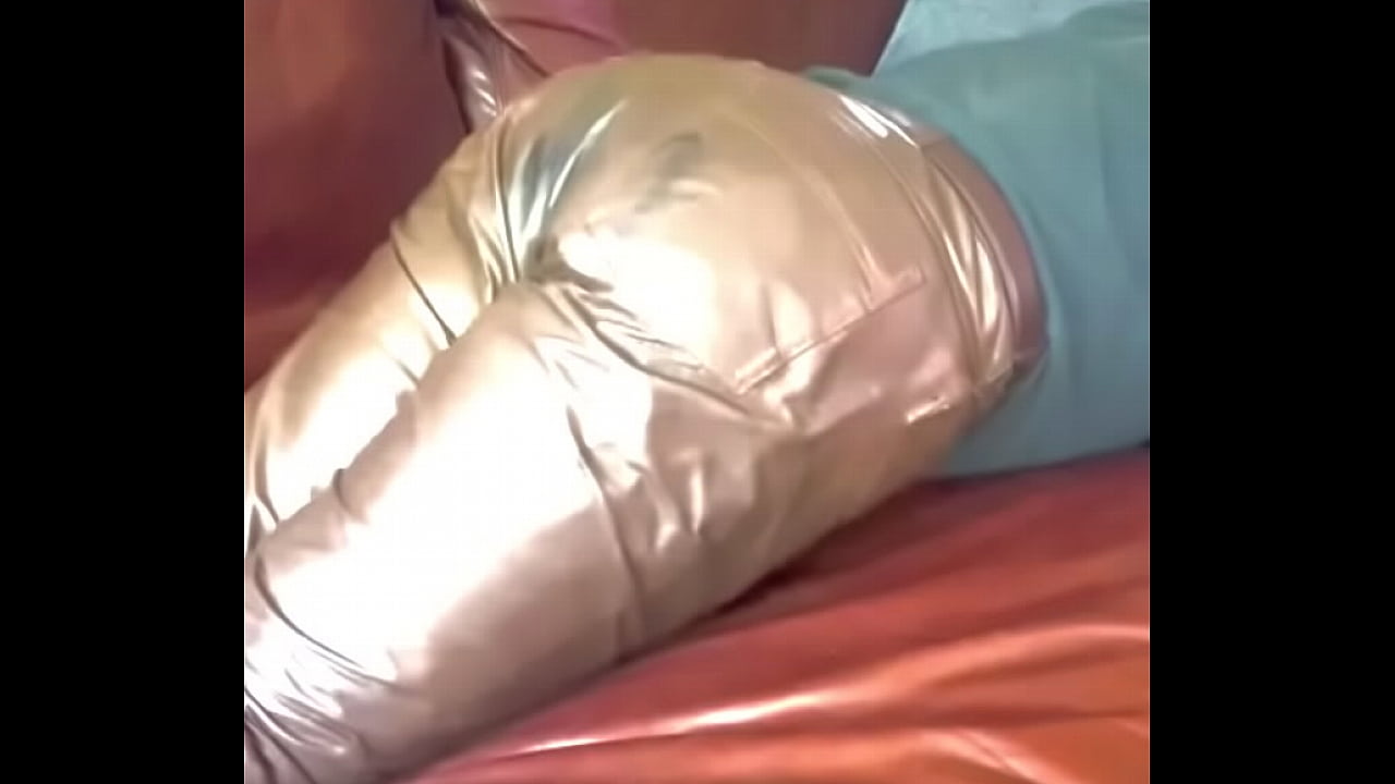 Me having fun in my brown leather pants