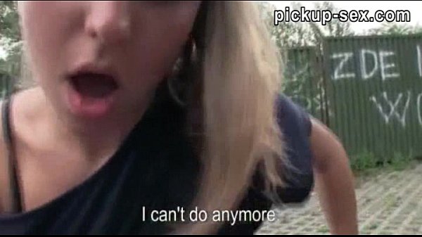 Cute girl Nessy ripped in public with a pervert guy for cash