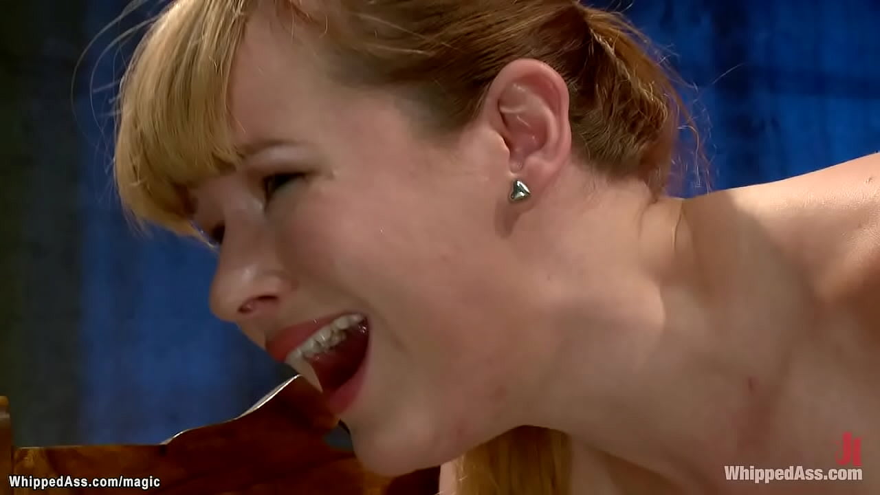 Big tits blonde German dominatrix Katja Kassin fucks dildo gag on face of submissive lesbian Claire Robbins then anal fucks her in doggy position