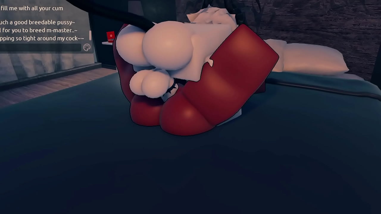 A succubus getting fucked after a party in a roblox condo