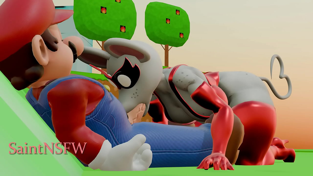 Mario Bros  3D ANIMATION Blender