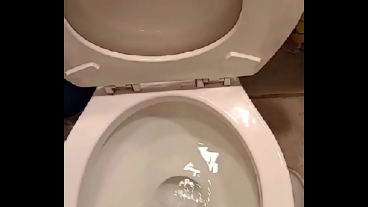 Pushing out pee on camera