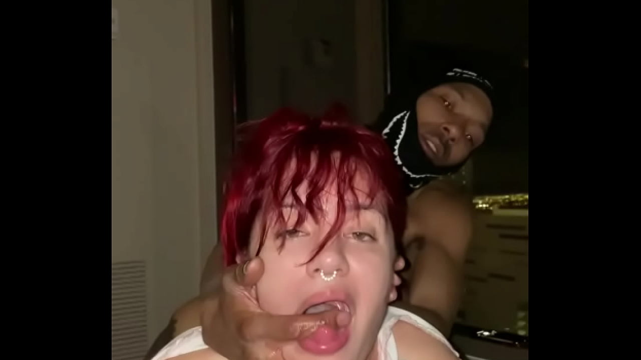 Mixed slut loves black dick