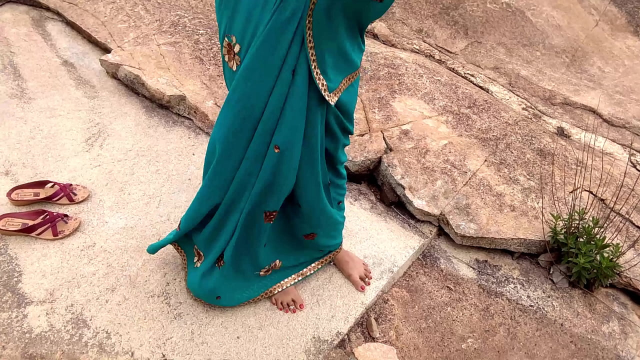 big Boobs Widow aunt got fucked by a stranger with a big dick in forest in public