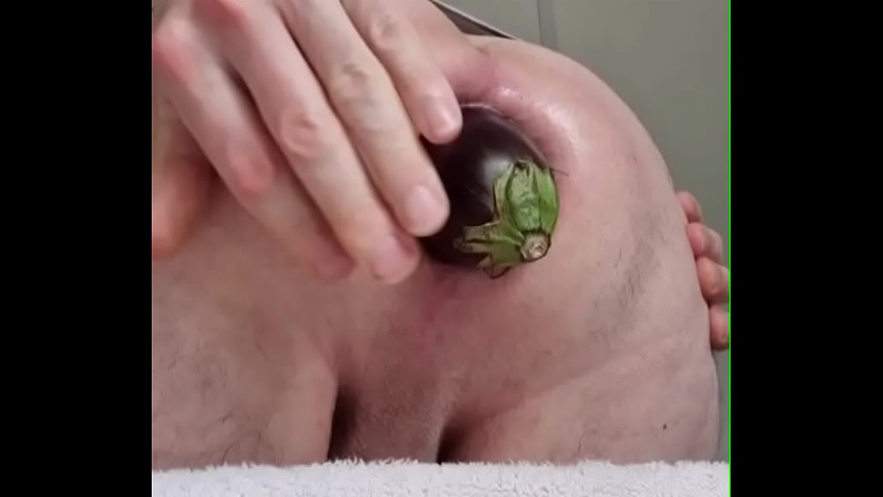 Large eggplant in ass