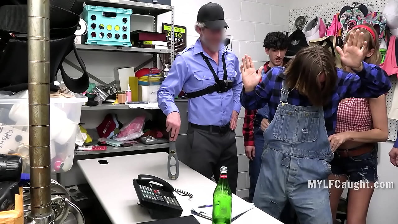 Cavity Search Squirter Fucks Cops & Step Son's To Get Out Of A Sticky Situation