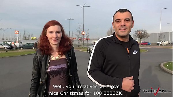 Horny Czech Redhead is Moaning on the Hammer in the Pick Up Van