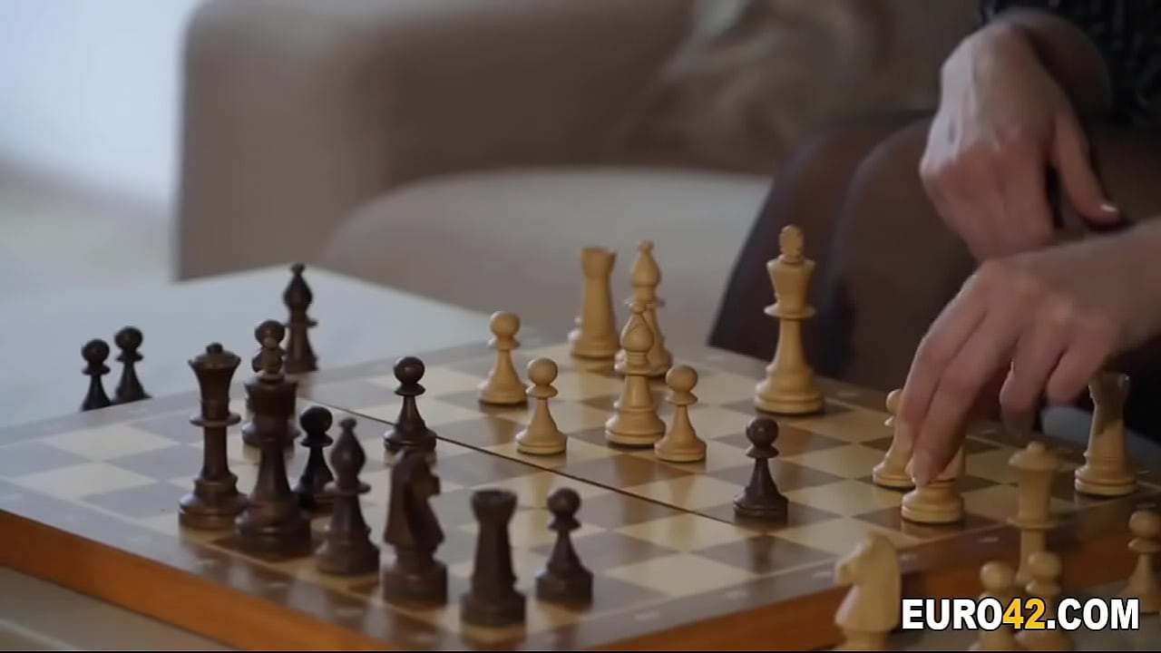 Busty brunette fucked well after a chess game