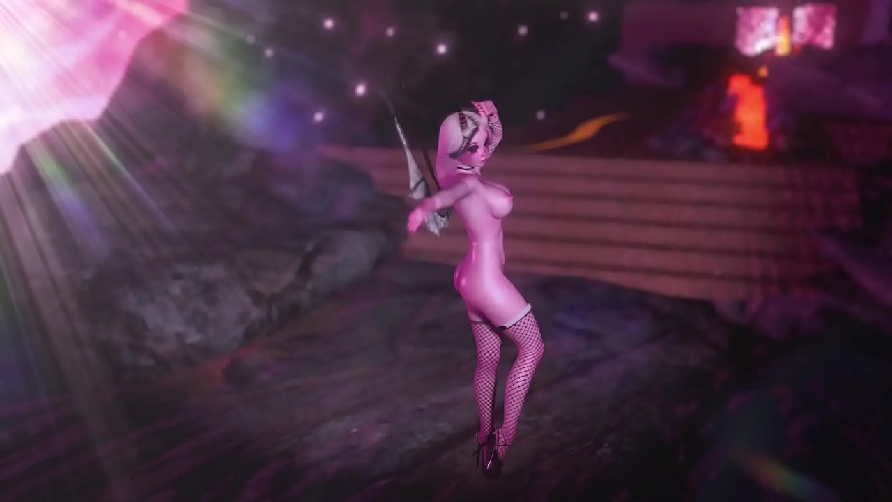 Pretty unskilled succubus persistently tempts you with her toned figure