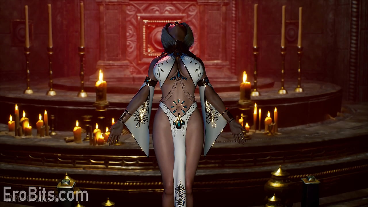 Mysterious DickGirl Teaches a Young Woman How to Cum. Animated 3D Porn